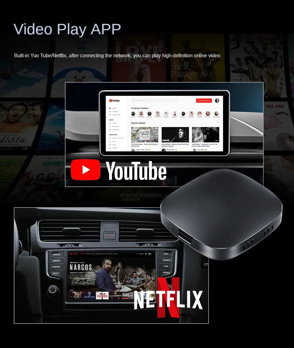 CARPLAY SUPERCHARGER (Netflix, Youtube, Wired to Wireless Conversion)